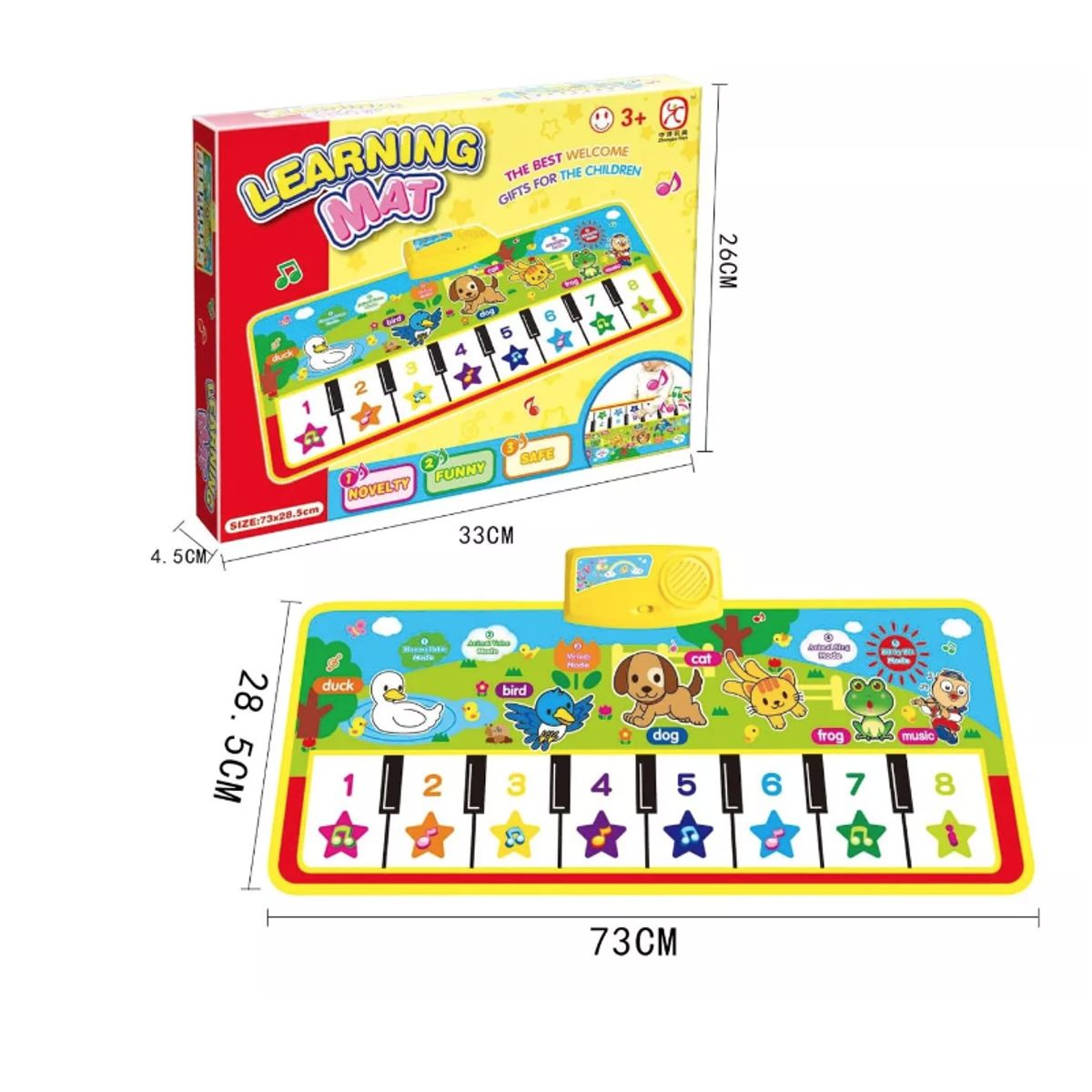 GENERICO - Alfombrilla Tapete Piano Musical Niños Juguete Interactivo
