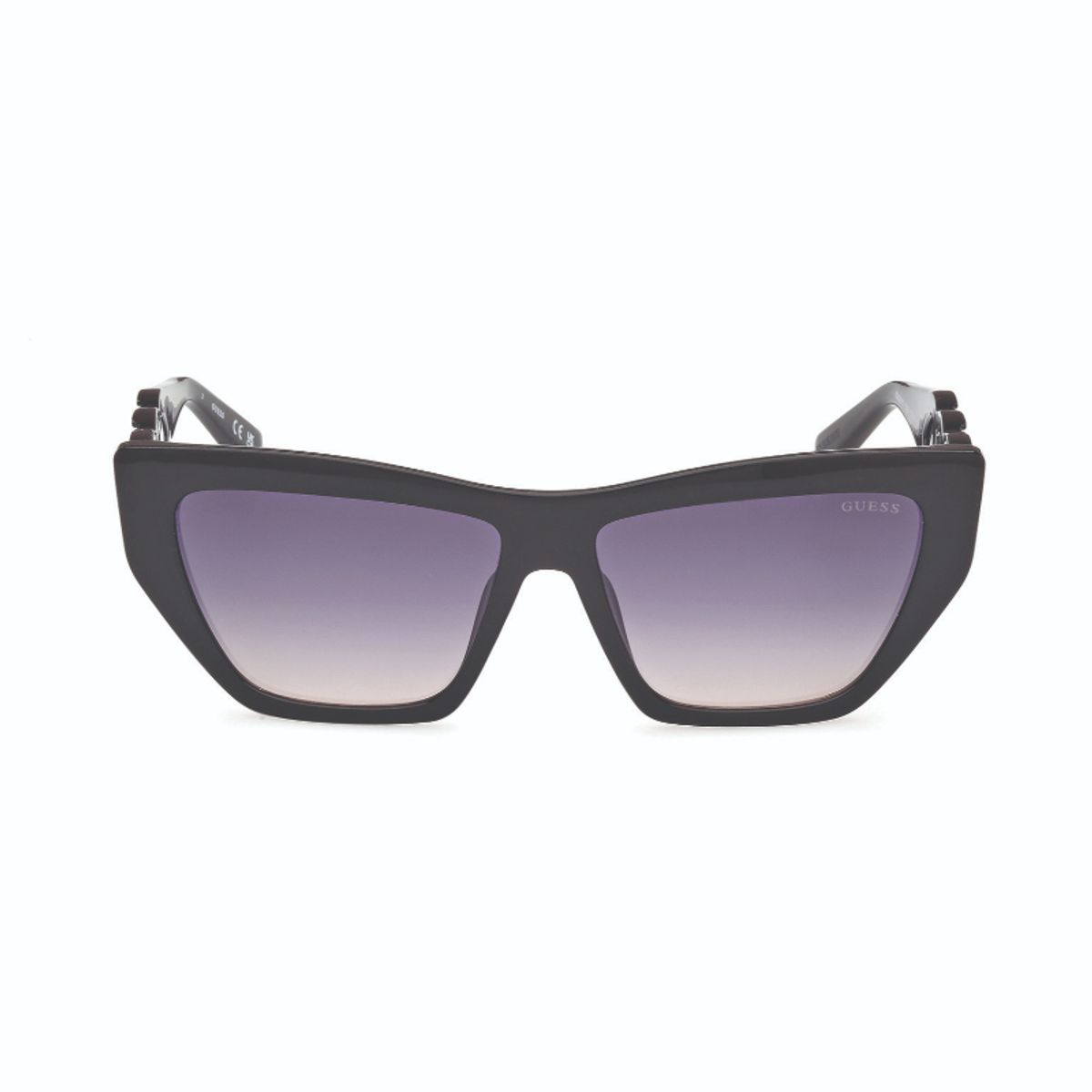 GUESS - Lentes de Sol Negro Brillante Degradé Guess