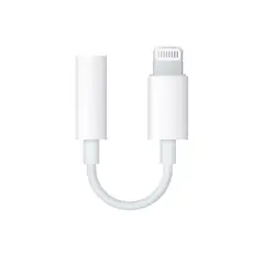 APPLE - Adaptador MMX62AM/A Lightning a Jack 3.5 mm - Blanco