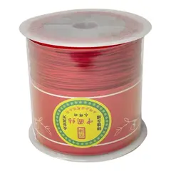 GENERICO - Rollo De Hilo Chino De 0.8mm 100 Metros Rojo