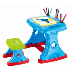 SPACEZAT - Escritorio Infantil Mesa de Aprendizaje con Pizarra