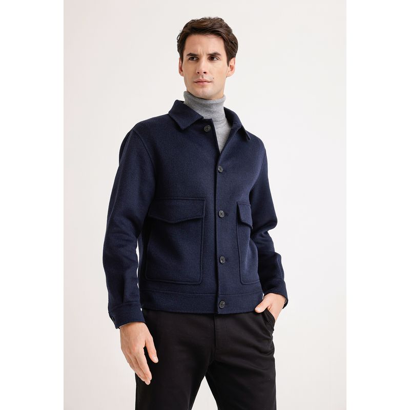 PERRY ELLIS - Chaqueta Hombre Lana Navy Perry Ellis