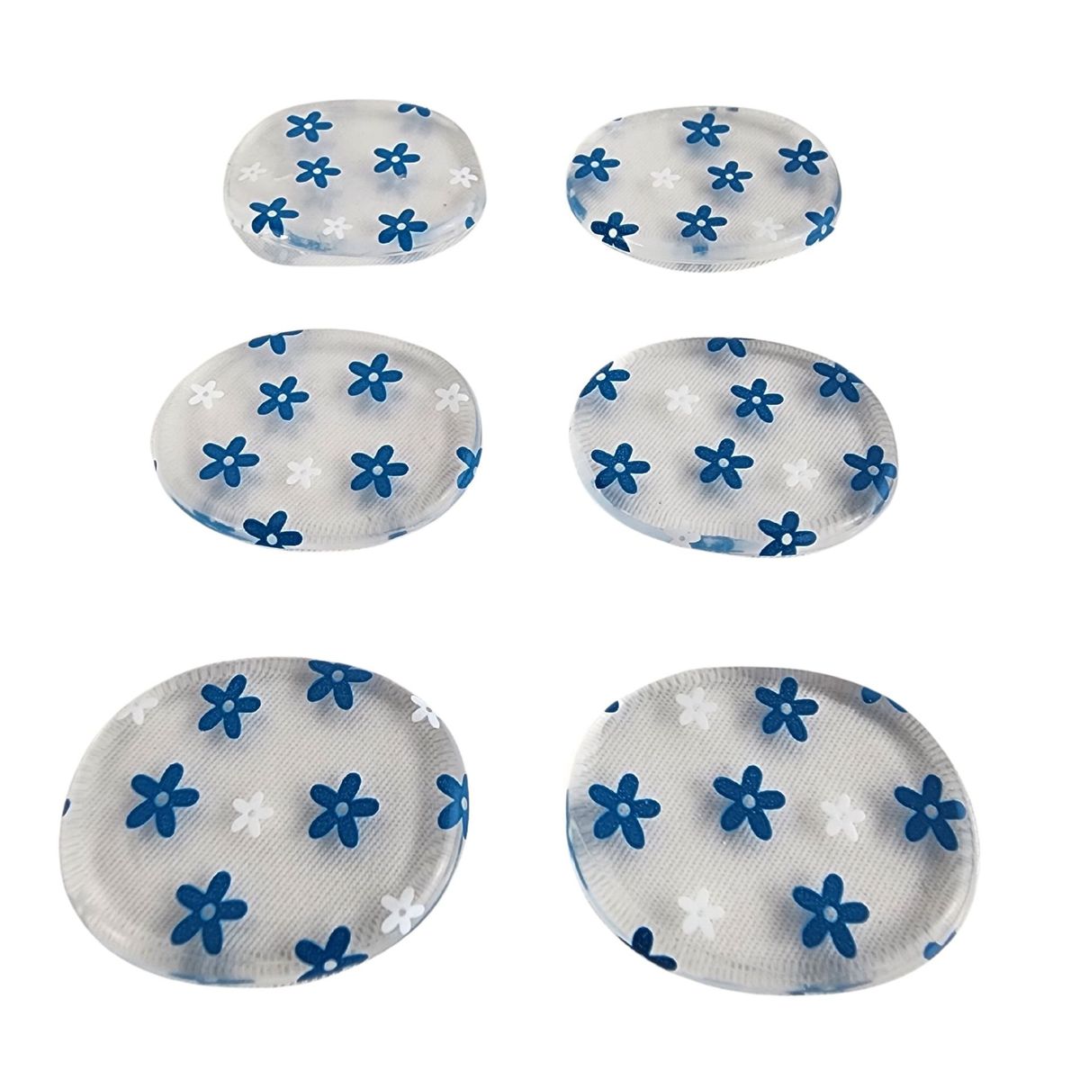GENERICO - Almohadilla para Talón Silicona Espolón Flor Azul