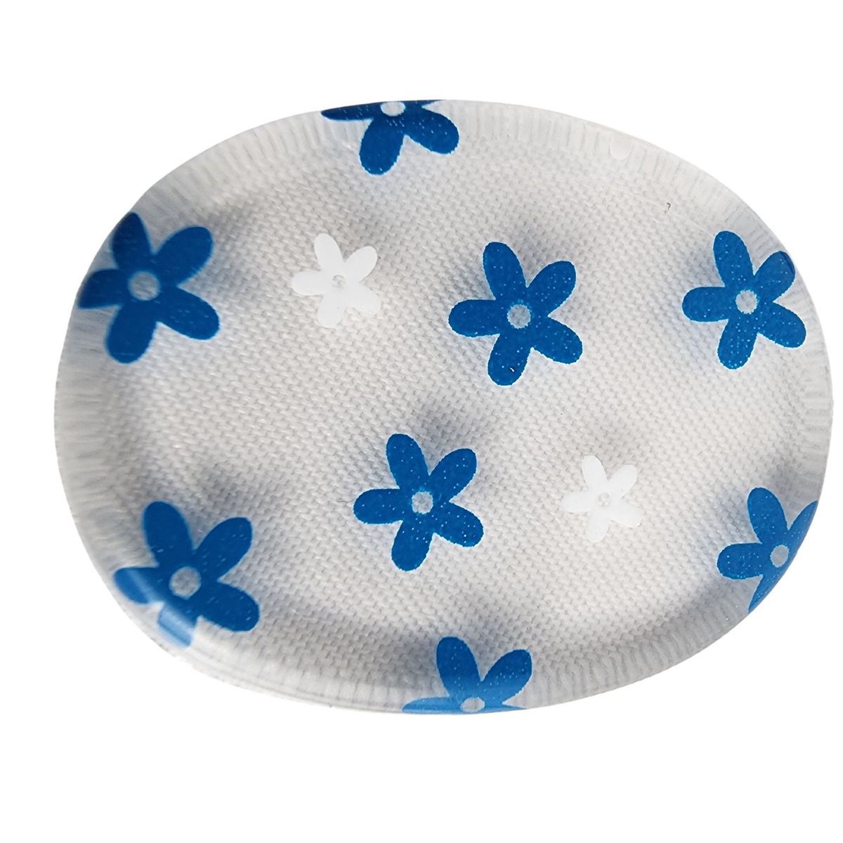 GENERICO - Almohadilla para Talón Silicona Espolón Flor Azul