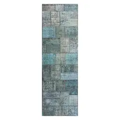 CONSORCIO PERSA - Alfombra Persa de Lana, Patchwork Estambul 3.00 x 0.80 mts.