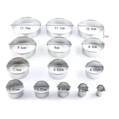GENERICO - Set 14 Moldes Galletas Anillo Circular Cortador Reposteria