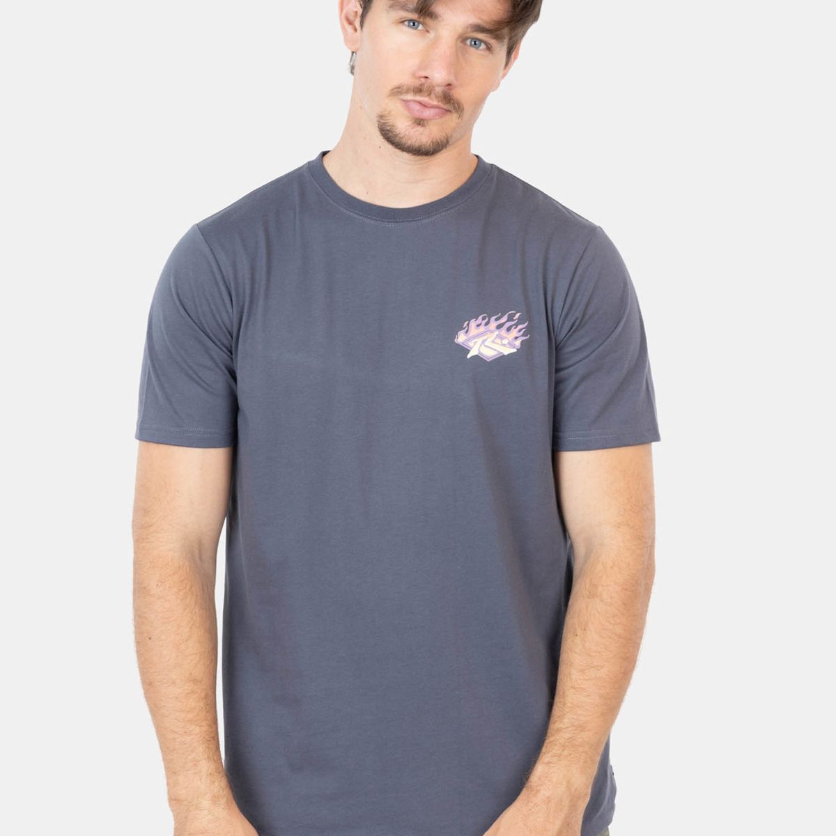 RUSTY - Polera Ejemplit Gris Hombre Rusty