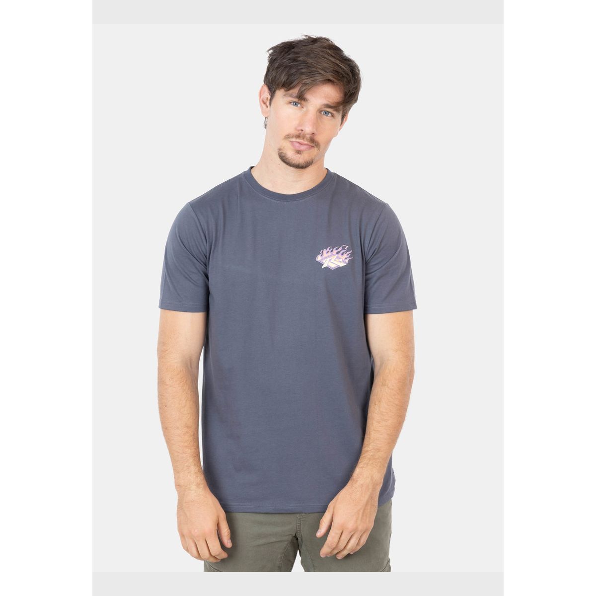 RUSTY - Polera Ejemplit Gris Hombre Rusty