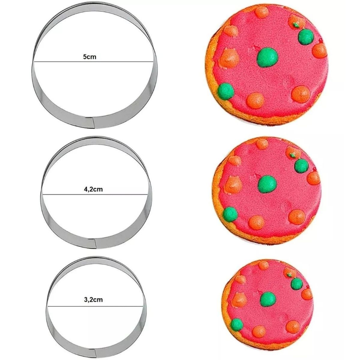 GENERICO - Set 12 Moldes Cortador Para Galletas Moldes Reposteria Cocina