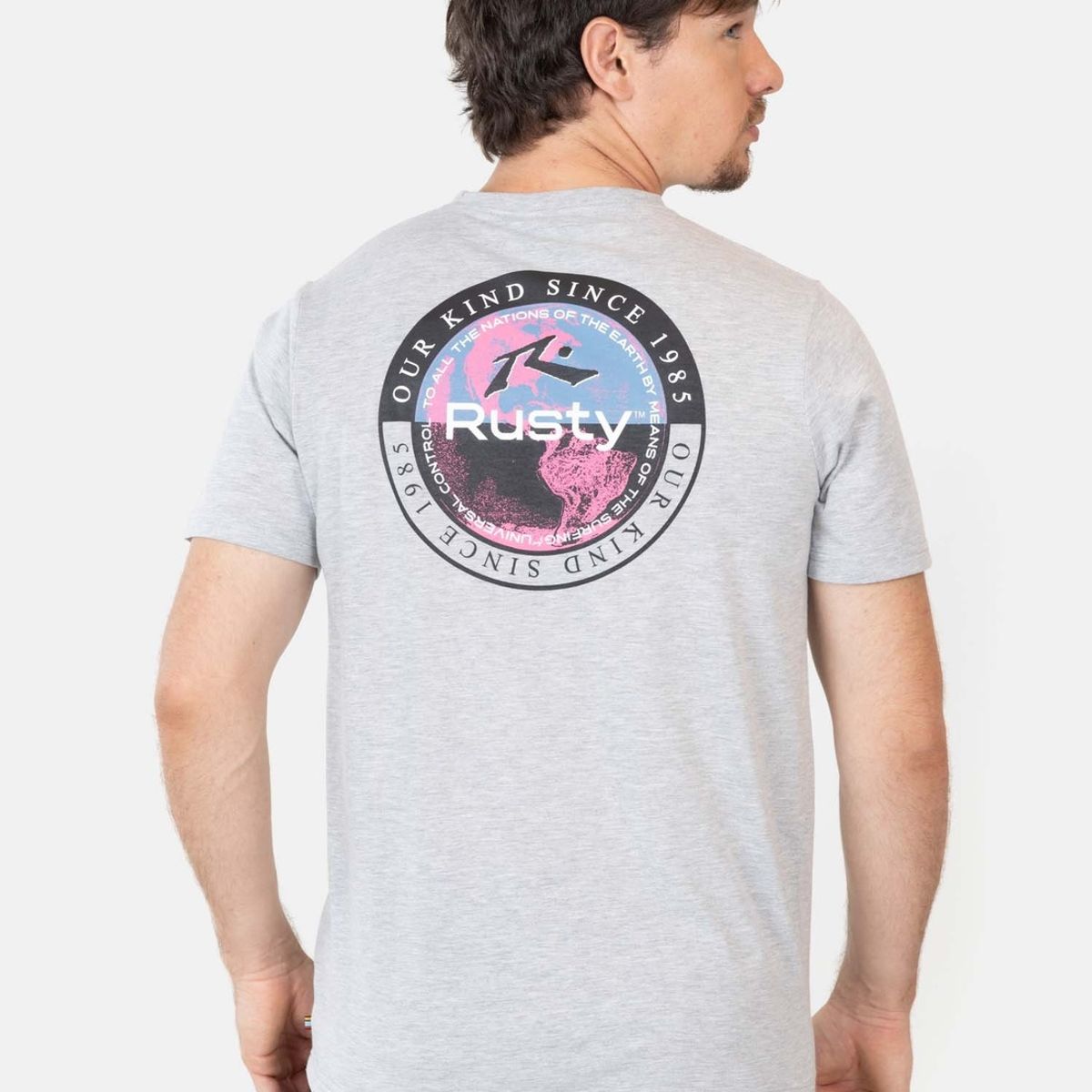 RUSTY - Polera Universal Control Gris Hombre Rusty