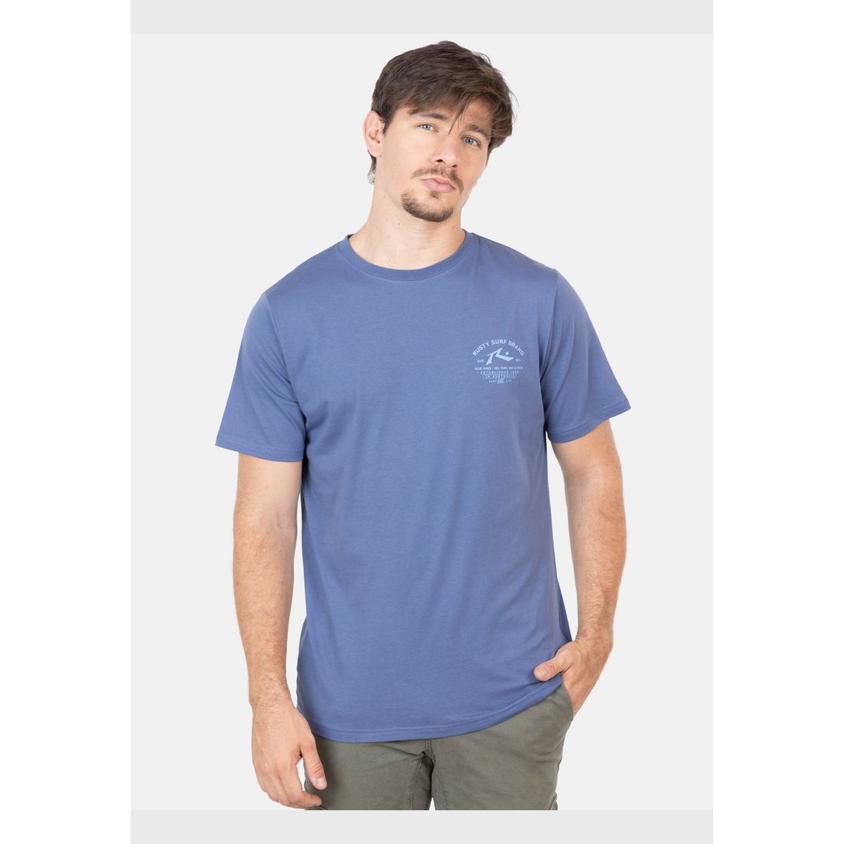 RUSTY - Polera Junix Azul Hombre Rusty