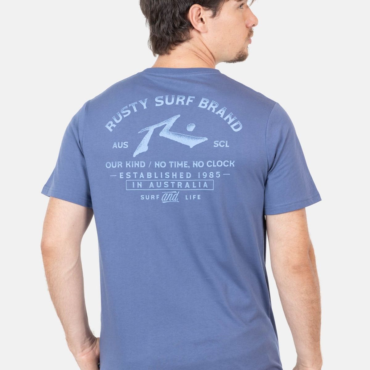 RUSTY - Polera Junix Azul Hombre Rusty