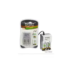 OEM - CARGADOR DE PILAS SDNMY GRIS MODA-615 C4 PILAS AAAAA PARA BAT 9V