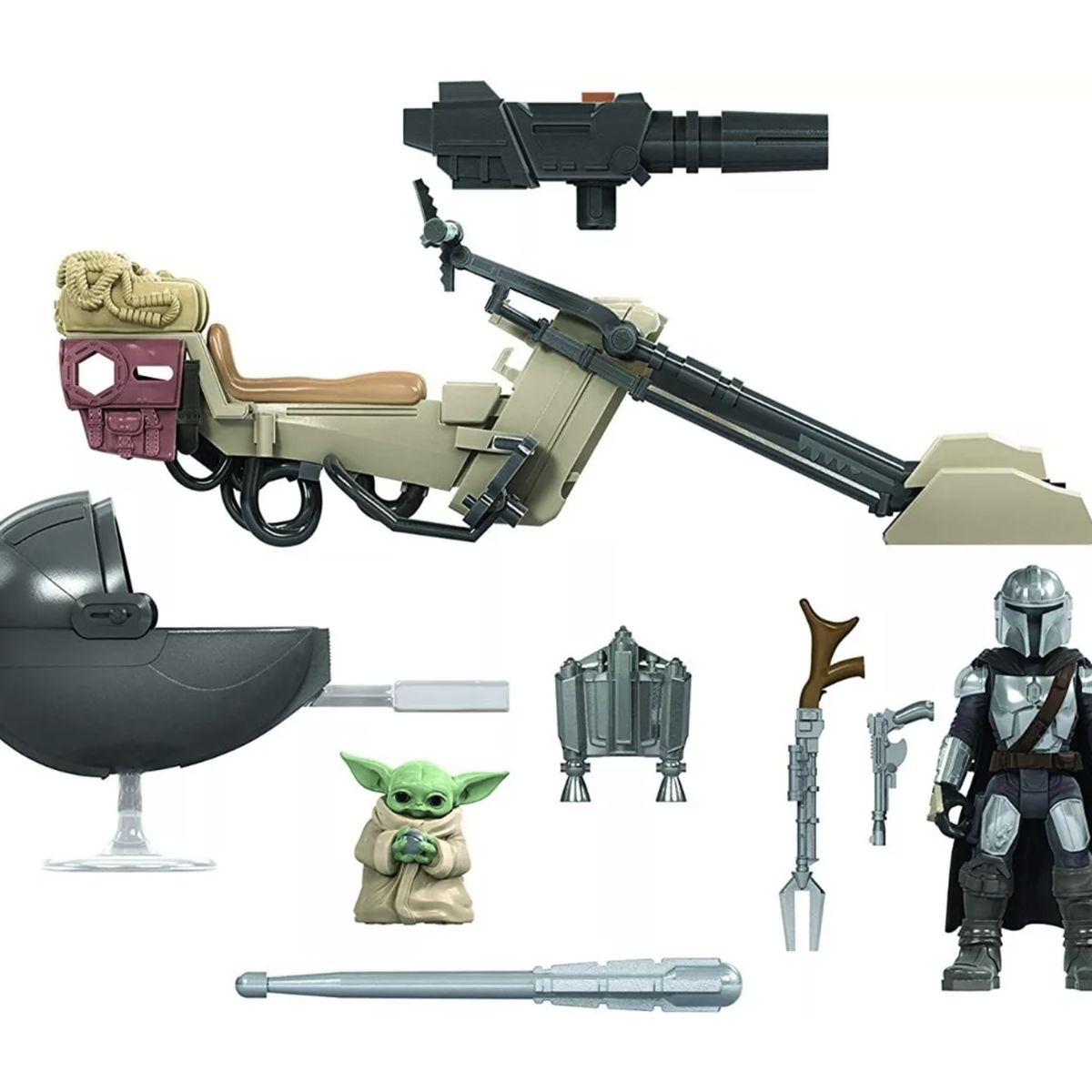 HASBRO - Figura Baby Yoda The Child The Mandalorian + Moto Speeder