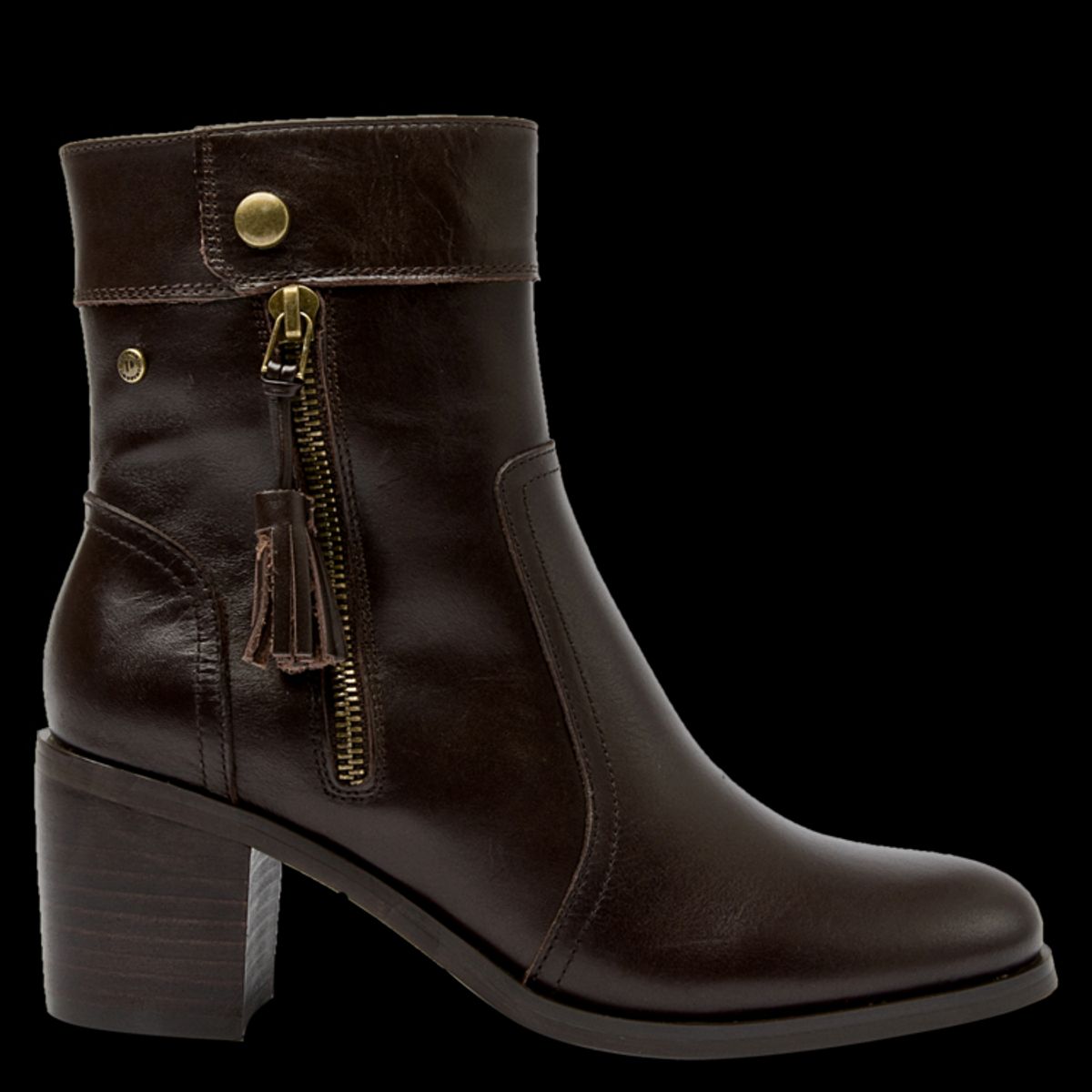 POLLINI - Botín Casual Mujer Marrón Pollini