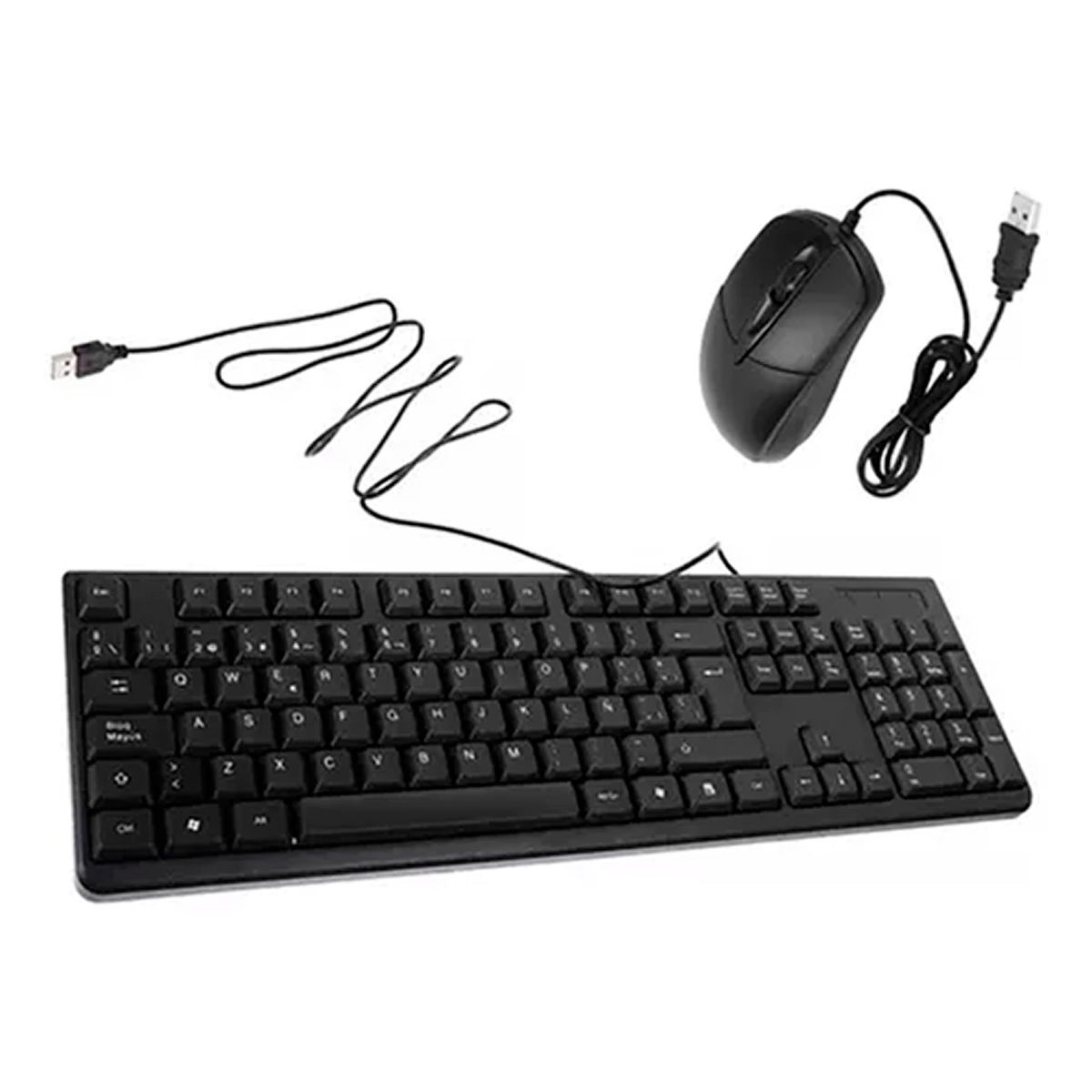 ESHOPANGIE - Kit Combo Teclado Y Mouse Alámbrico H-8810 Negro