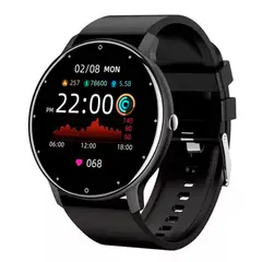 ESHOPANGIE - Smartwatch Genérica Zl02 Malla Negra De Silicona Y Bisel