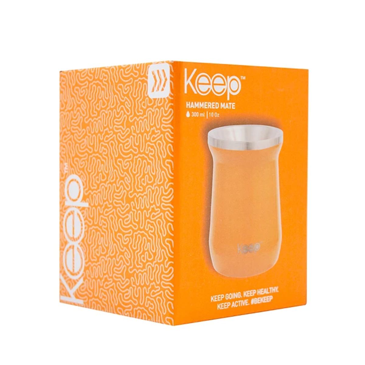 KEEP - Mate Insulado 300ml Hammered Amarillo