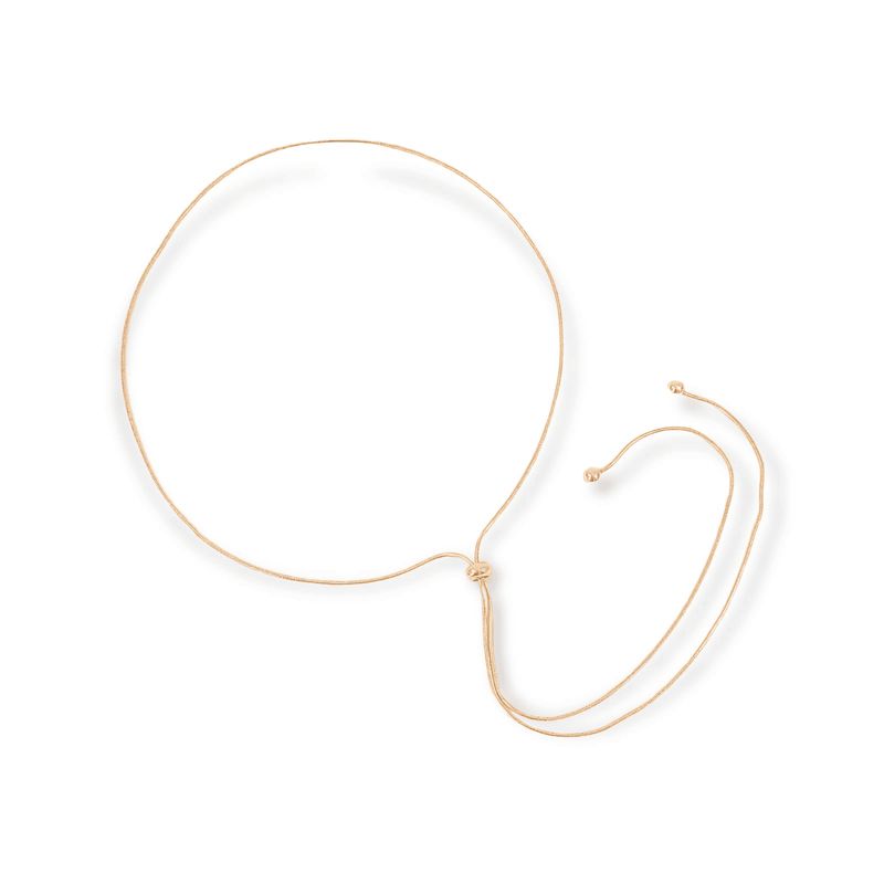 ELBAULDEJUMA - Colgante largo minimalista elegante ajustable minimalista dorado