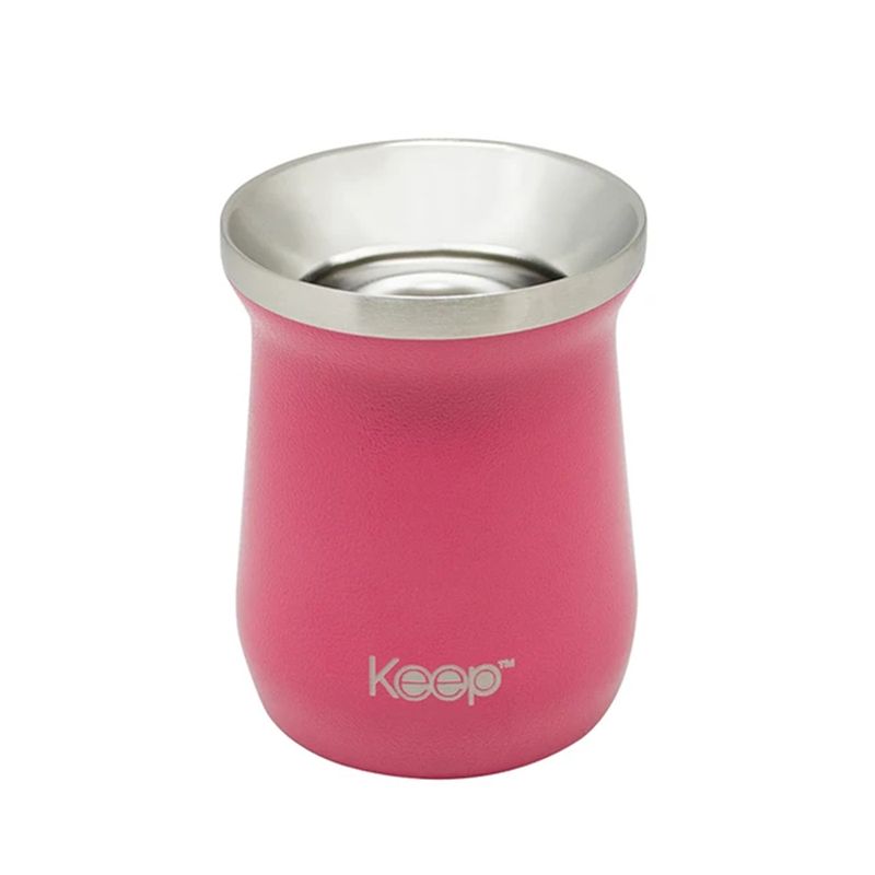 KEEP - Mate Insulado 300ml Hammered Rosa