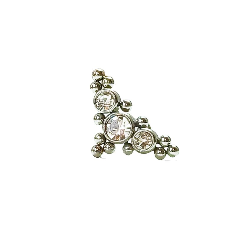 ELBAULDEJUMA - Piercing Oreja Tragus Conch Labret Triangular Hipoalergenico Unidad