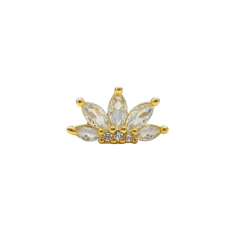 ELBAULDEJUMA - Piercing Oreja Tragus Conch Labret Modelo Corona Hipoalergenico Unidad