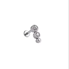 ELBAULDEJUMA - Piercing Tragus Conch Labret Modelo Trois Hipoalergénico Helix Punk
