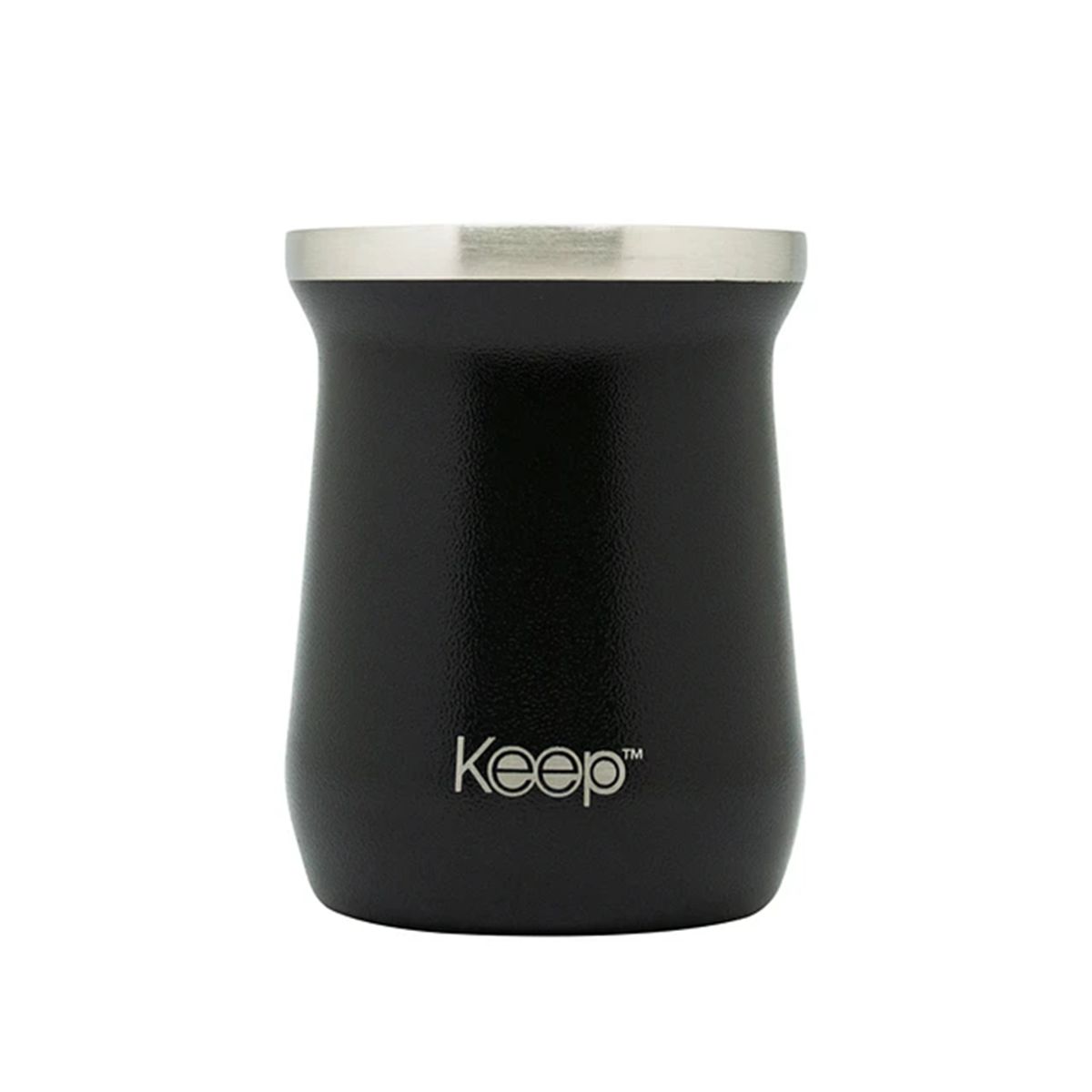 KEEP - Mate Insulado 300ml Hammered Negro
