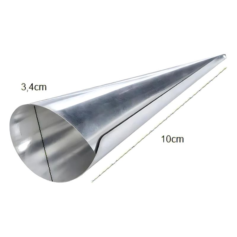 GENERICO - Set 6 Moldes Cono Para Cachitos Cannoli Croissant Reposteria