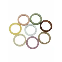 ELBAULDEJUMA - Conjunto set 8 anillos resina colores juvenil frescos midi
