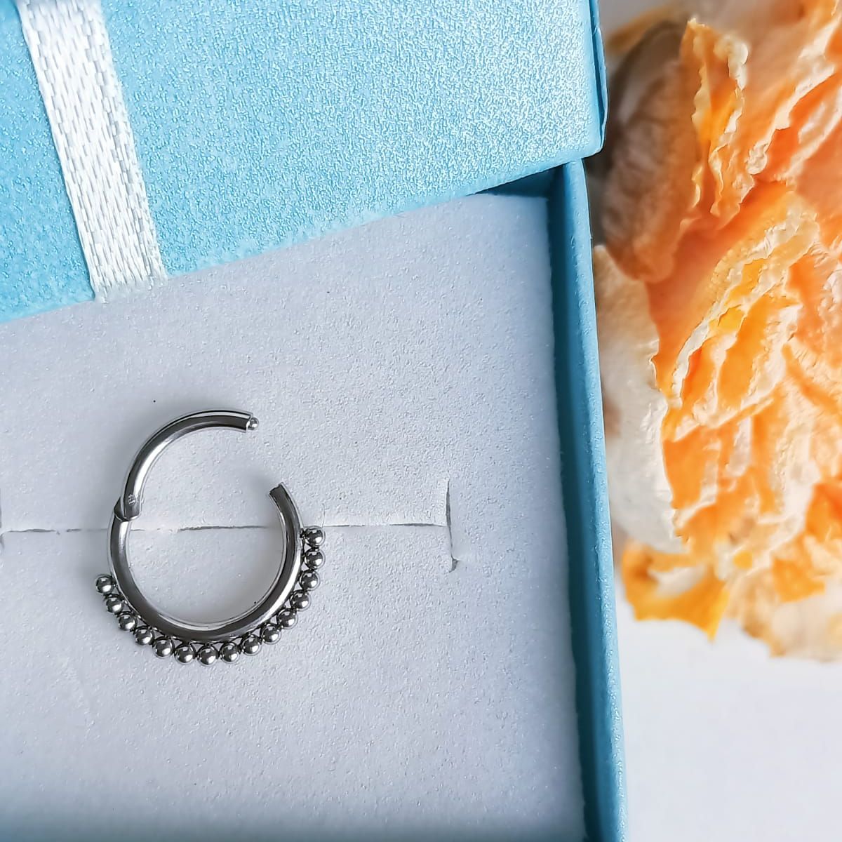 ELBAULDEJUMA - Piercing Septum Anillo Oreja Tragus Daith Esferas Tabique