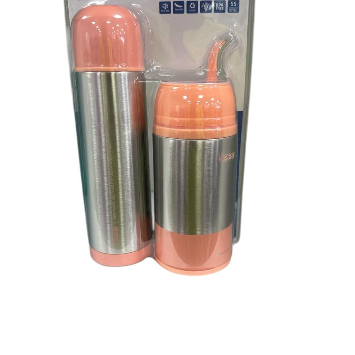 KEEP - Set Mate 400ml+ Termo Bala 500ml Keep Matero Coral