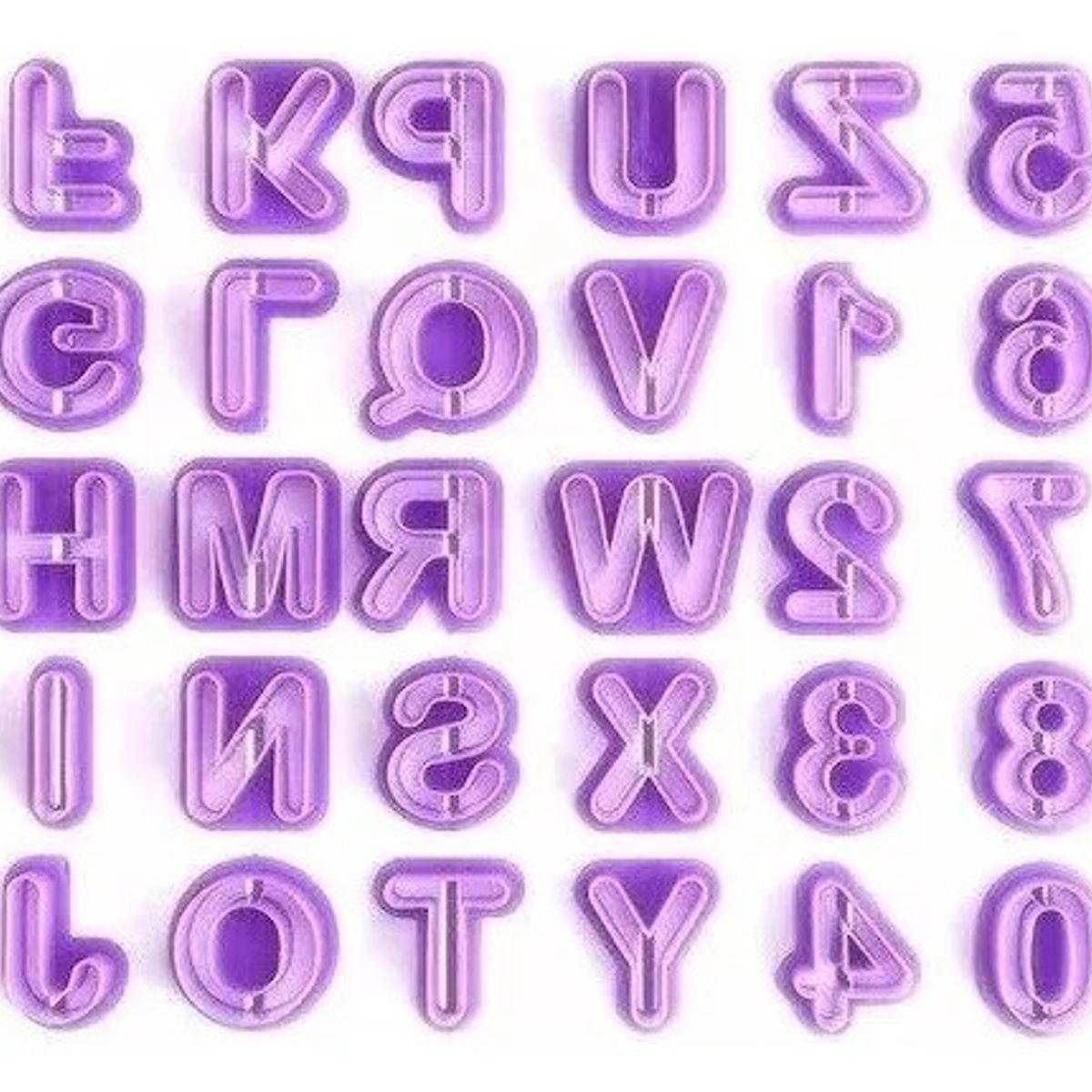 GENERICO - Cortador Alfabético 40 piezas para Reposteria