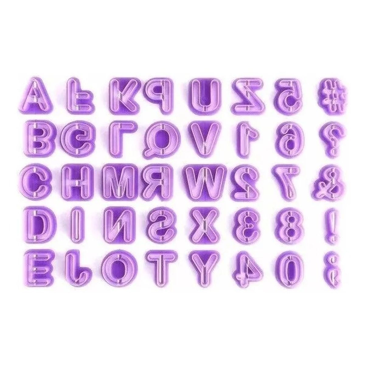 GENERICO - Cortador Alfabético 40 piezas para Reposteria
