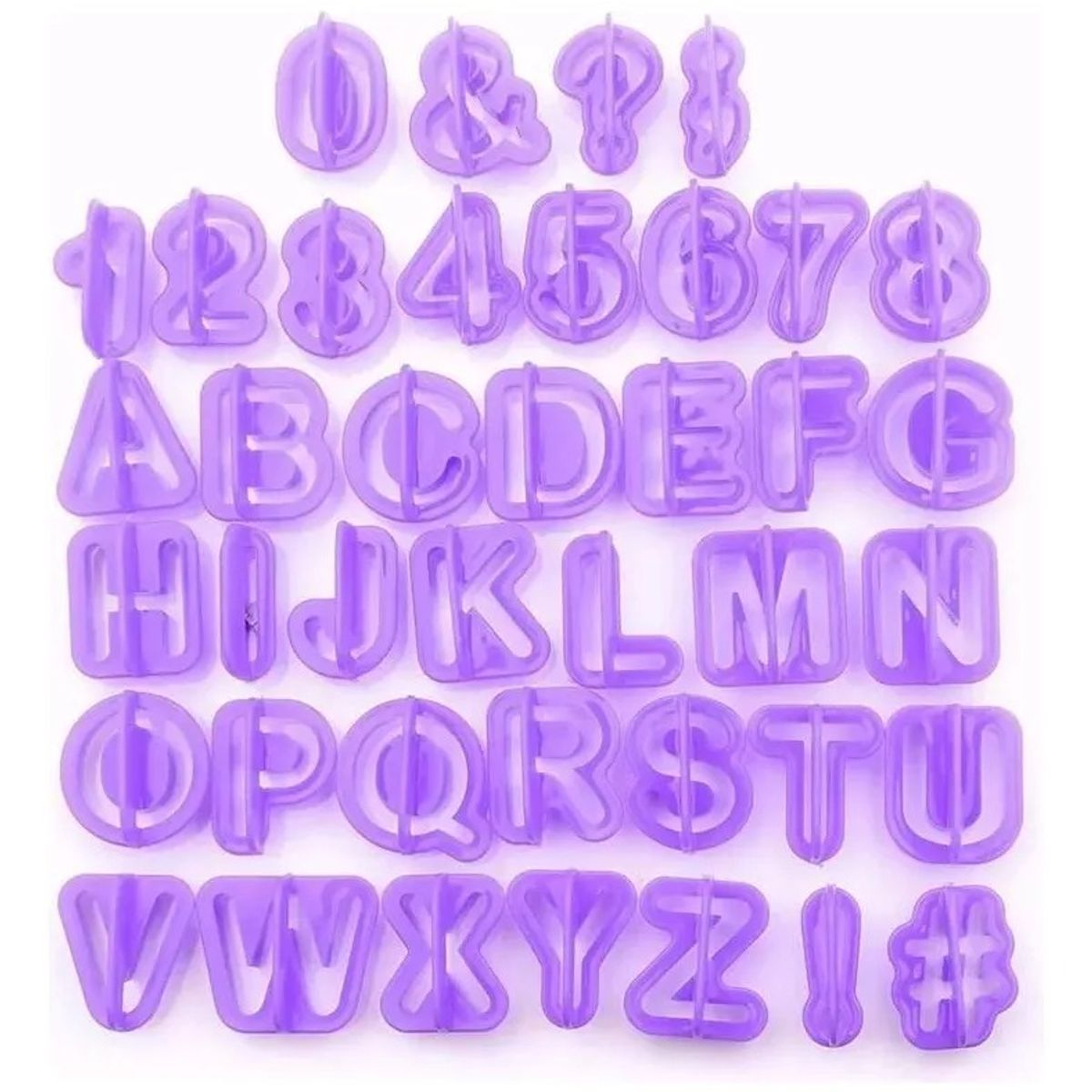 GENERICO - Cortador Alfabético 40 piezas para Reposteria