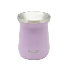 KEEP - Mate Insulado 300ml Hammered Lila