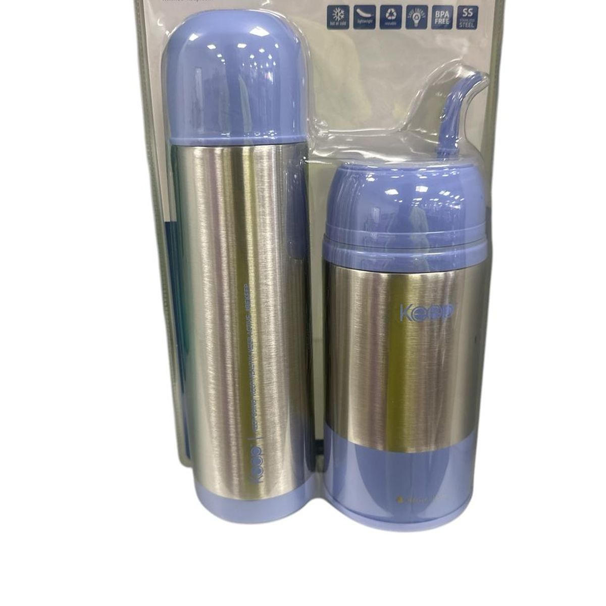 KEEP - Set Mate 400ml+ Termo Bala 500ml Keep Matero Azul