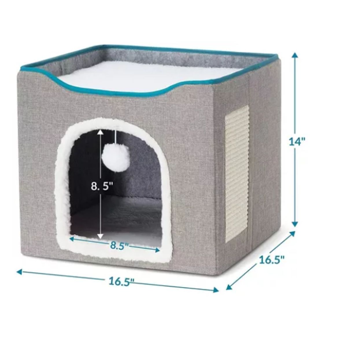 ESHOPANGIE - Cama Casa Iglu Para Mascotas Gato Y Perro Pequeño