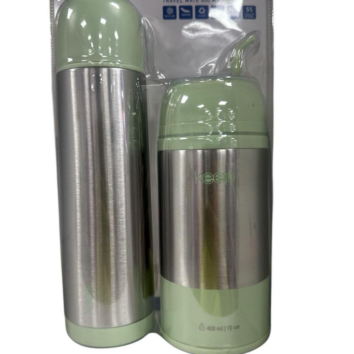 KEEP - Set Mate 400ml+ Termo Bala 500ml Keep Matero Verde
