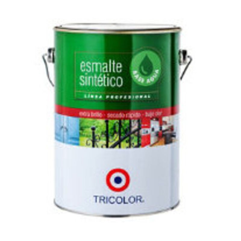 TRICOLOR - ESMALTE SINTETICO BASE AGUA GAL NEGRO TRIC