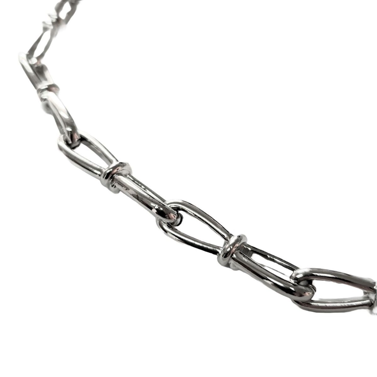 VANE COLLECTION - Collar para mujer cadena eslabones corto inspirado en diseñador moda con baño de rodio