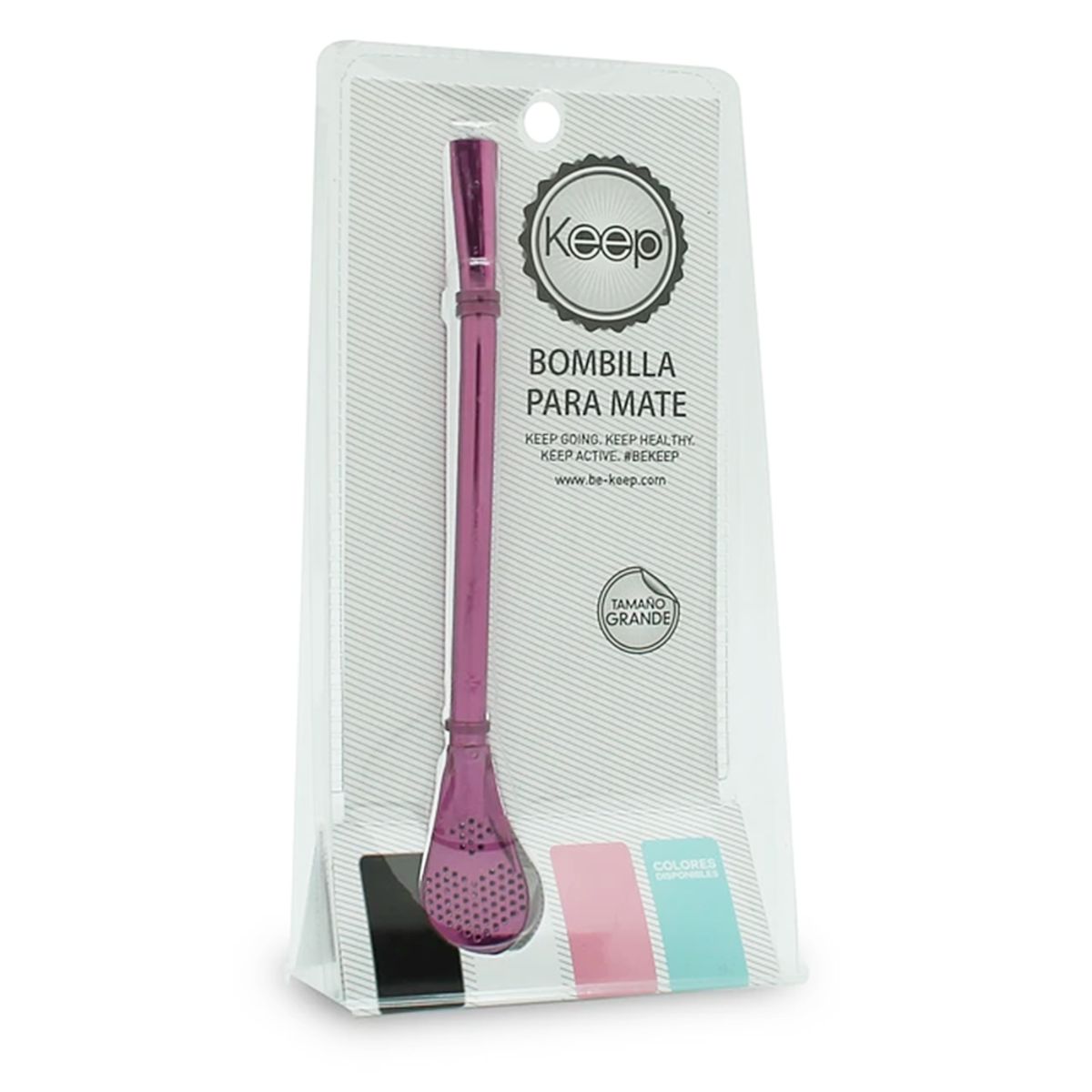 KEEP - Bombilla Mate Grande Keep Rosa