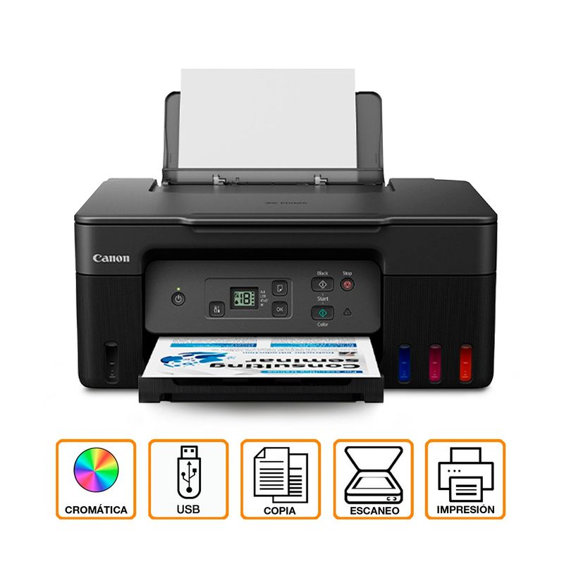 CANON - Impresora Canon Pixma G2170 Color Multifuncional USB  Sist Continuo