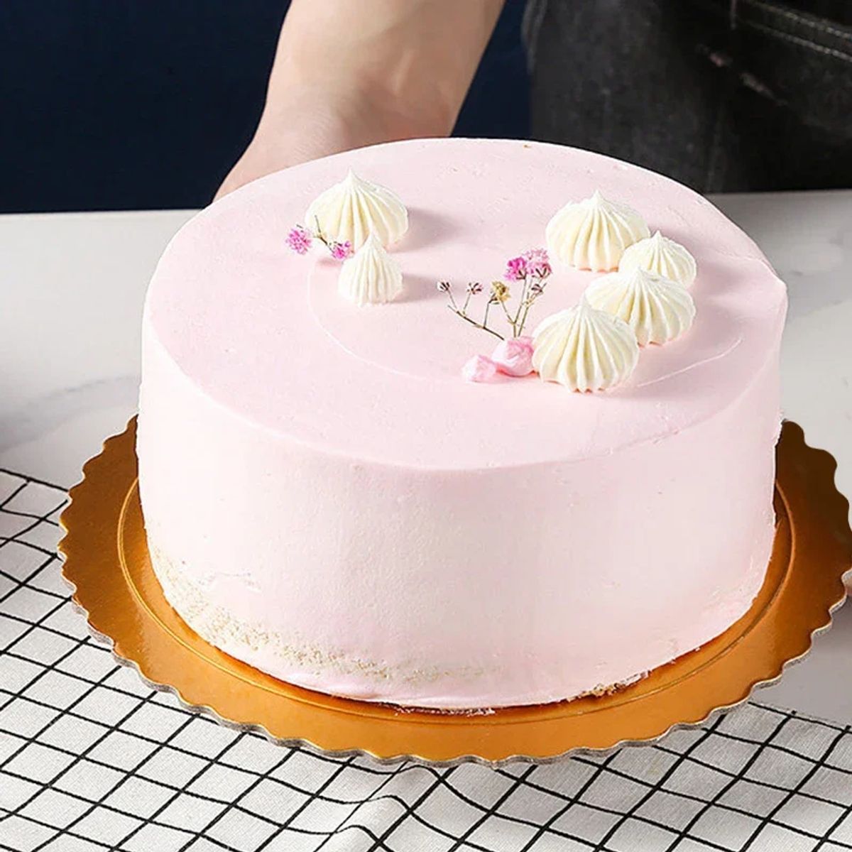 GENERICO - Set 12 Bases Bandejas Decorativas Para Reposteria Dorada 30cm