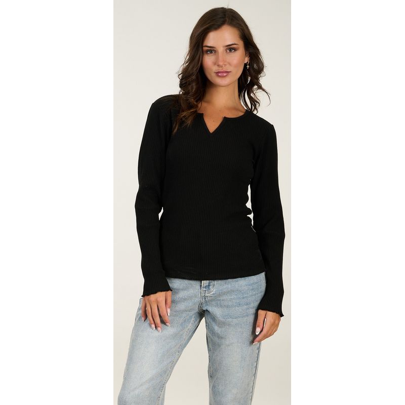POLEMIC - Polera Manga Larga RIB Slim Fit Polemic