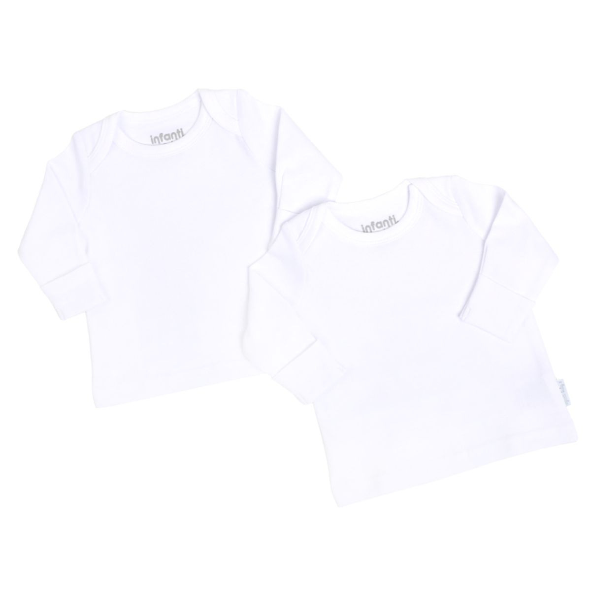 INFANTI - Bipack Camiseta Blanca Unisex INFANTI Talla 12-18 Meses