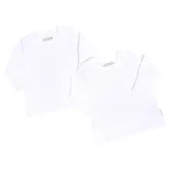 INFANTI - Bipack Camiseta Blanca Unisex Talla 12-18 Meses