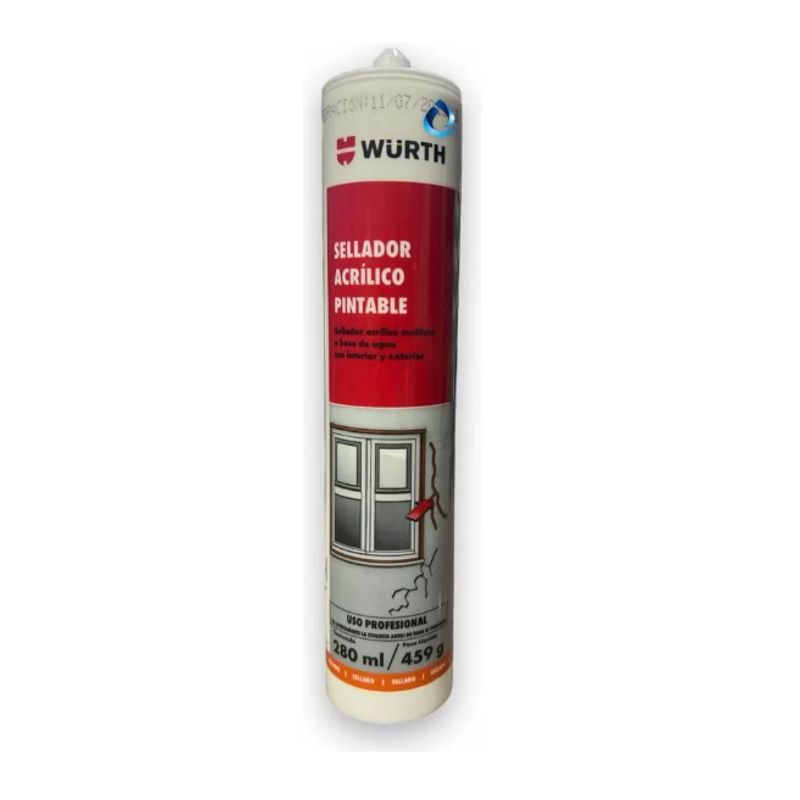 GENERICO - Adhesivo Sellador Acrilico Pintable Wurth 280ml
