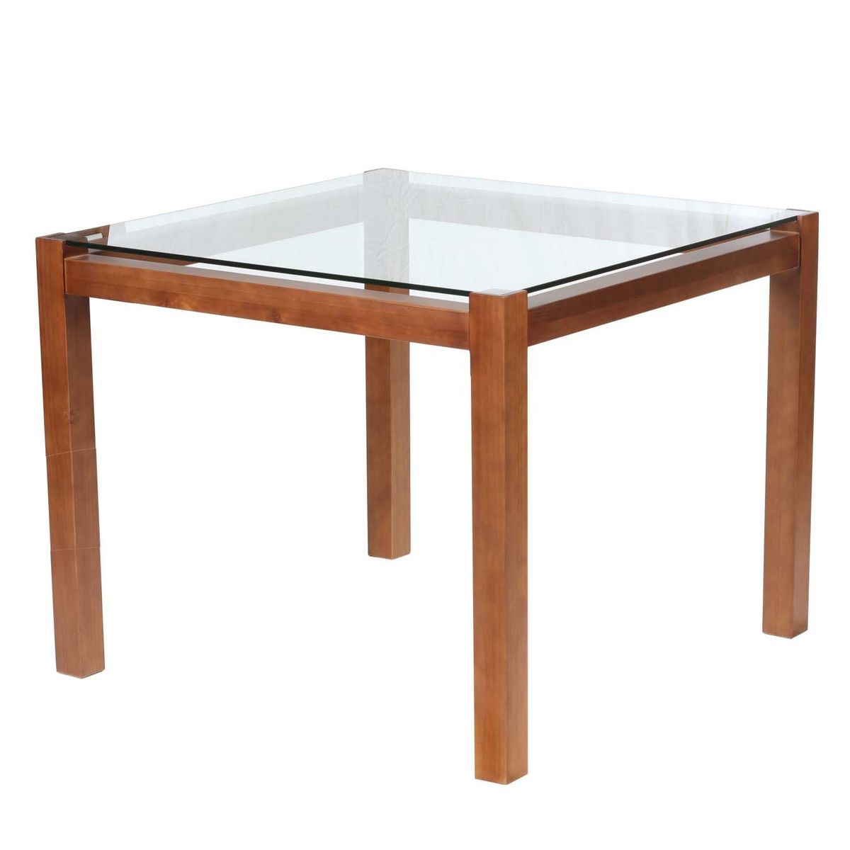 LATAM HOME - Juego De Comedor Barcelona 1000X1000 Silla Tenerife Cuero Gris