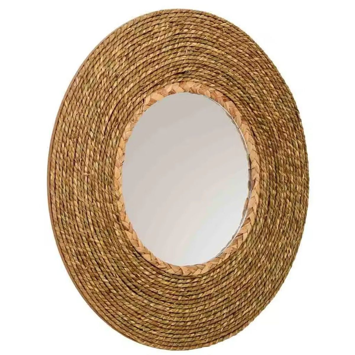 GENERICO - Espejo Redondo Fibra Natural 39cm